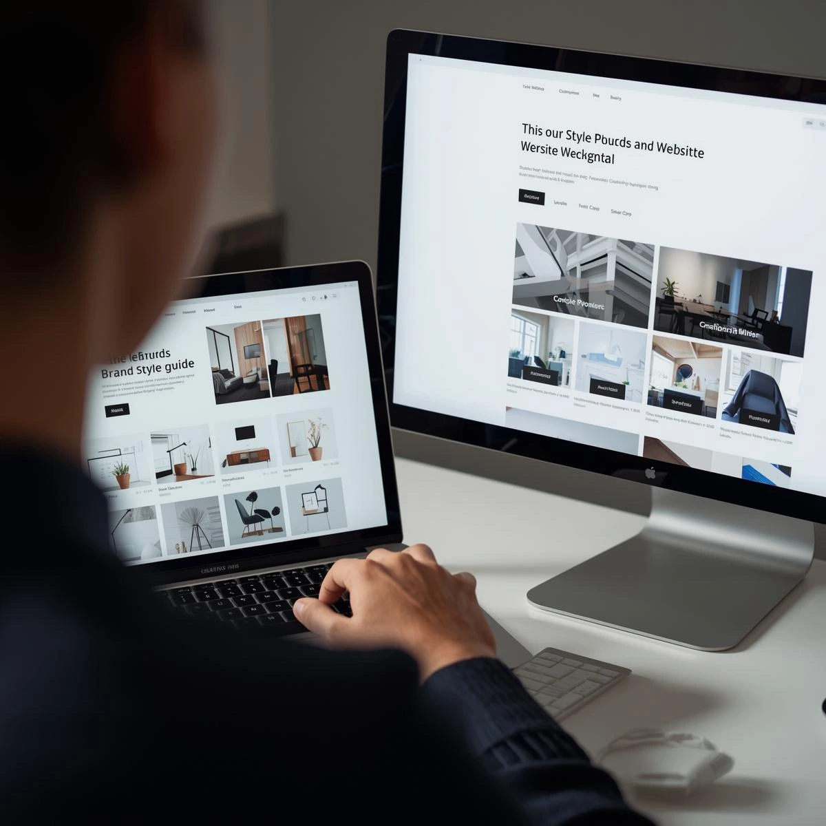 brand style guide website dual monitor