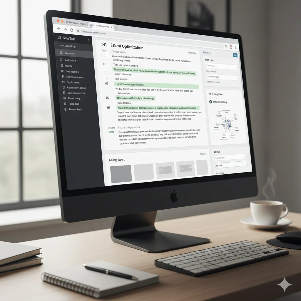 content optimization CMS backend interface