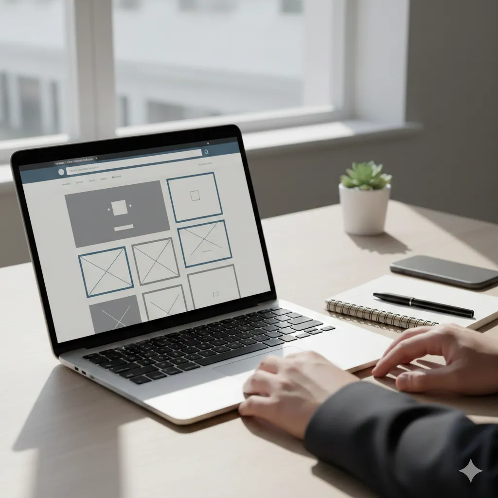 website wireframe mockup layout design planning